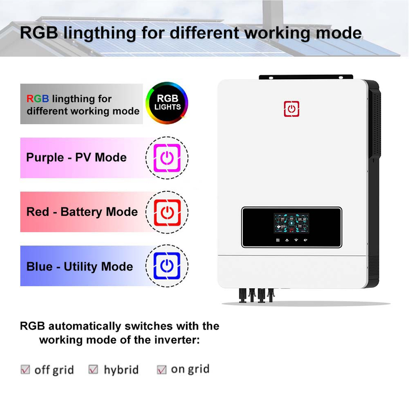 Inversor solar híbrido de fábrica MAX DUAL PV 10.2KW 160A MPPT soluciones de energía para uso doméstico