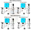 SIGUIENTE 6.2KW 48V Híbrido On/Off Grid Solar Todo en Uno Inversor Sistemas de Energía Solar Inversores de Onda Sinusoidal Pura 120A MPPT Incorporado